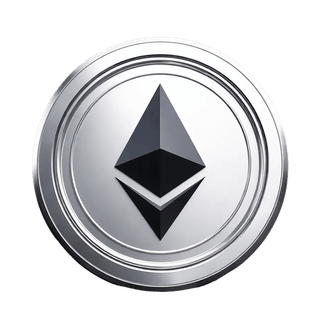 Visuel animé représentant la pièce de cryptomonnaie Ethereum ETH en lévitation